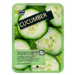 May Island Cucumber Real essence mask pack, 25мл